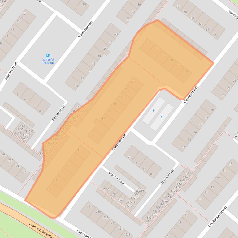 Kaart van postcodegebied 7323EC.