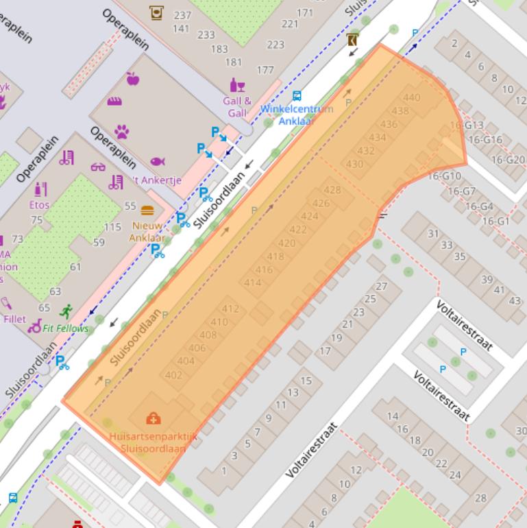 Kaart van postcodegebied 7323EP.