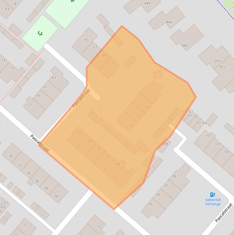 Kaart van postcodegebied 7323EV.