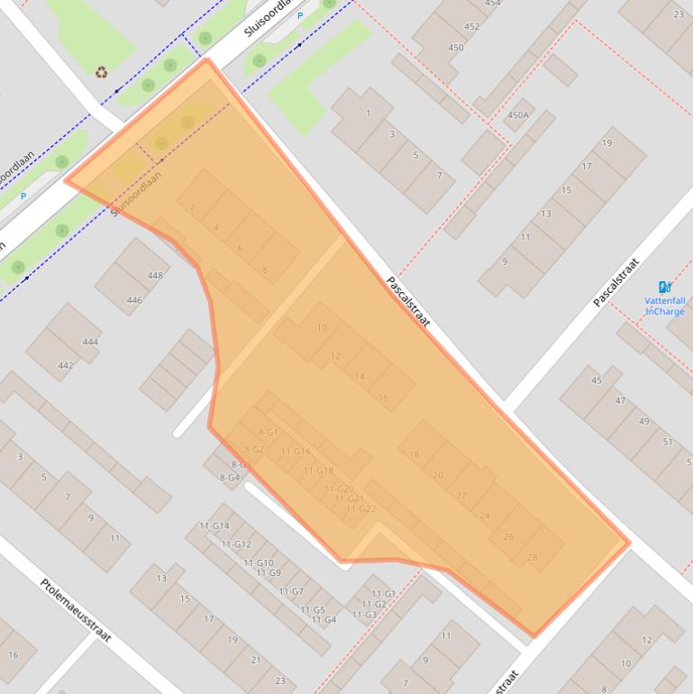 Kaart van postcodegebied 7323EX.