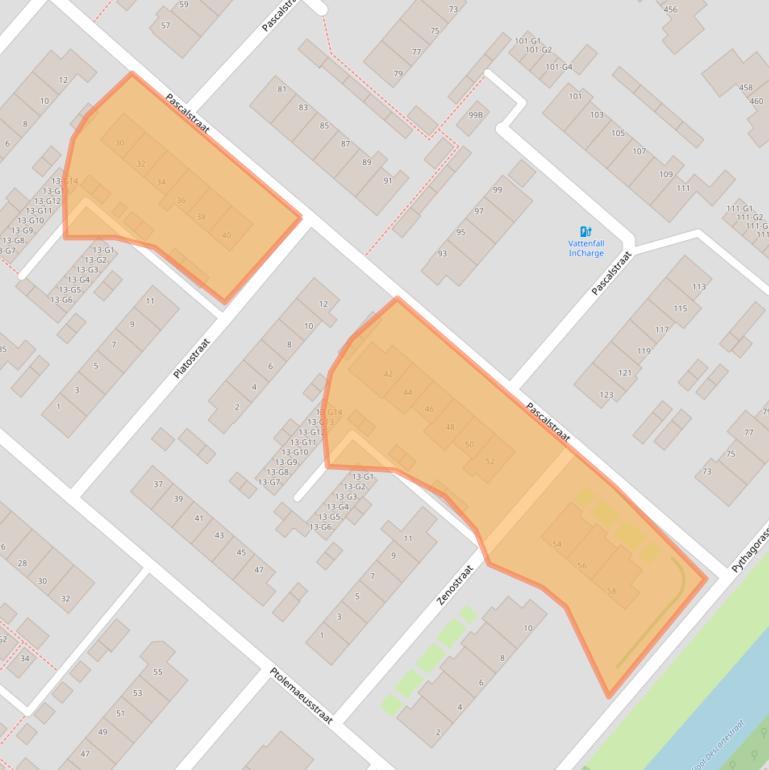 Kaart van postcodegebied 7323EZ.