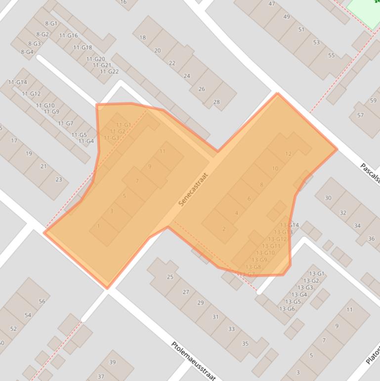 Kaart van postcodegebied 7323GA.