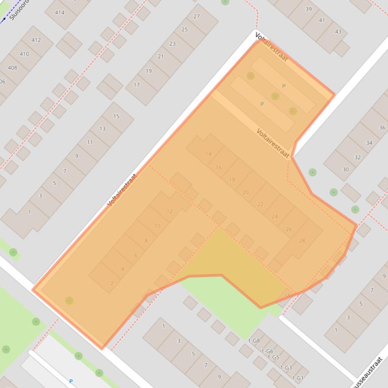 Kaart van postcodegebied 7323GL.