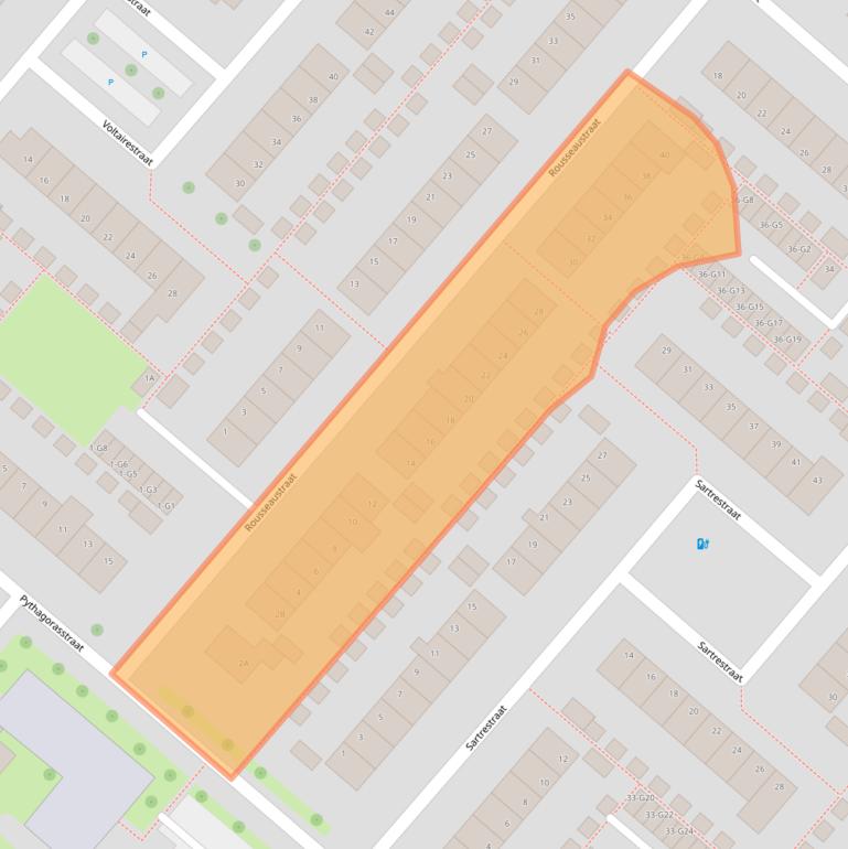 Kaart van postcodegebied 7323GP.