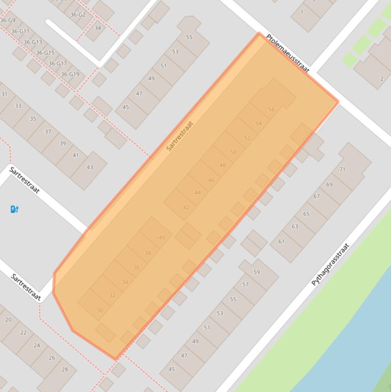 Kaart van postcodegebied 7323GV.