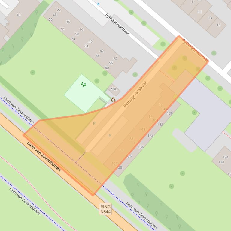 Kaart van postcodegebied 7323HJ.