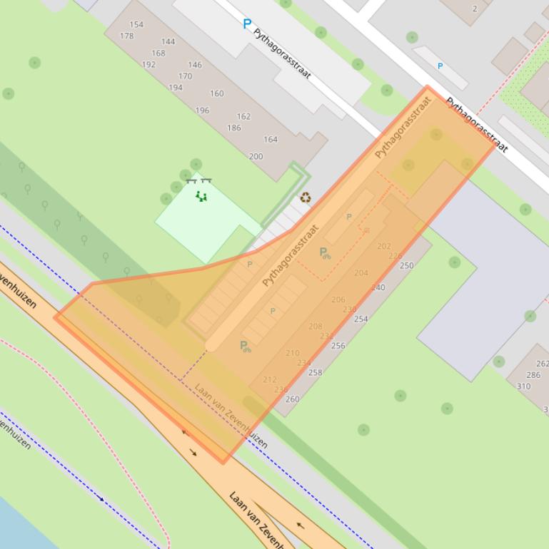 Kaart van postcodegebied 7323HN.