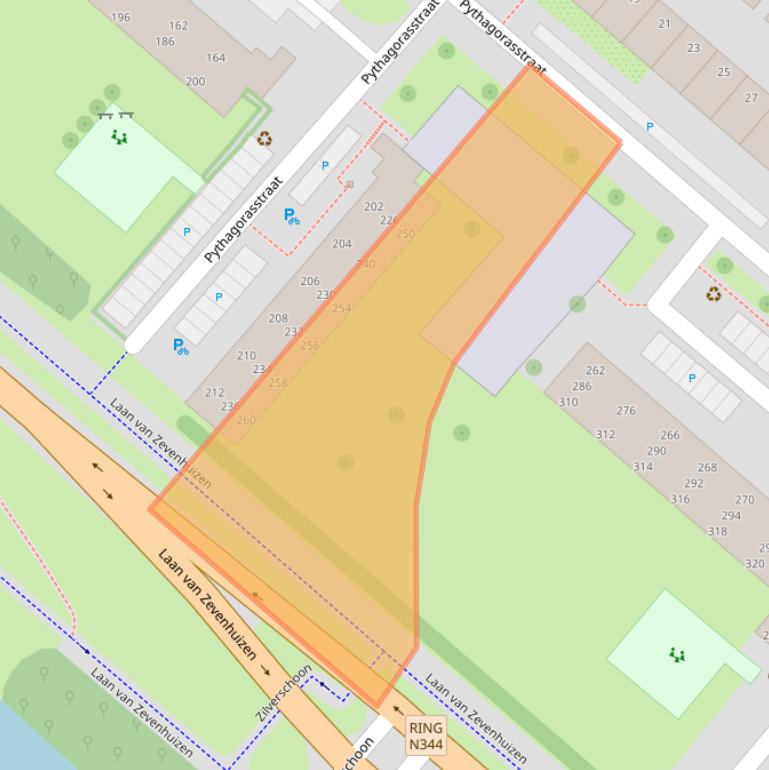 Kaart van postcodegebied 7323HP.