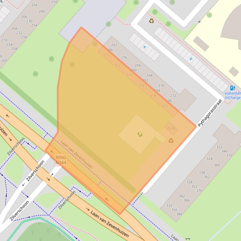 Kaart van postcodegebied 7323HS.