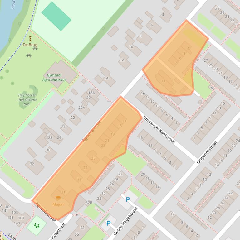 Kaart van postcodegebied 7323JC.