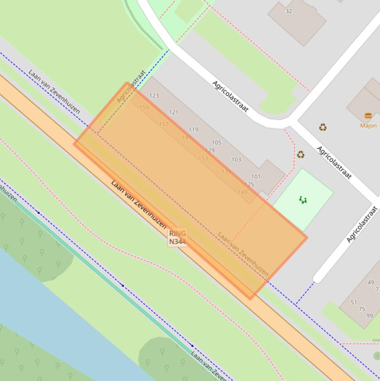 Kaart van postcodegebied 7323JH.