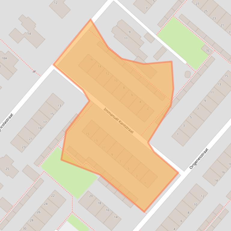 Kaart van postcodegebied 7323JK.