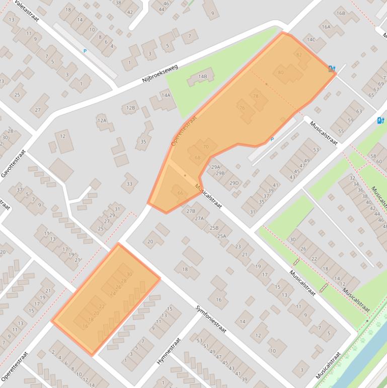 Kaart van postcodegebied 7323KJ.