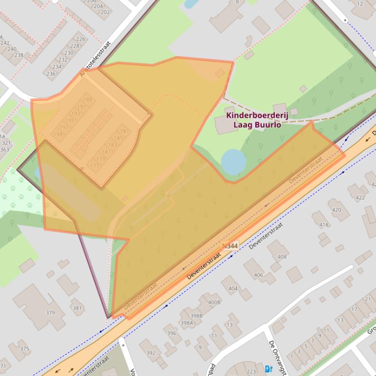 Kaart van postcodegebied 7323MP.