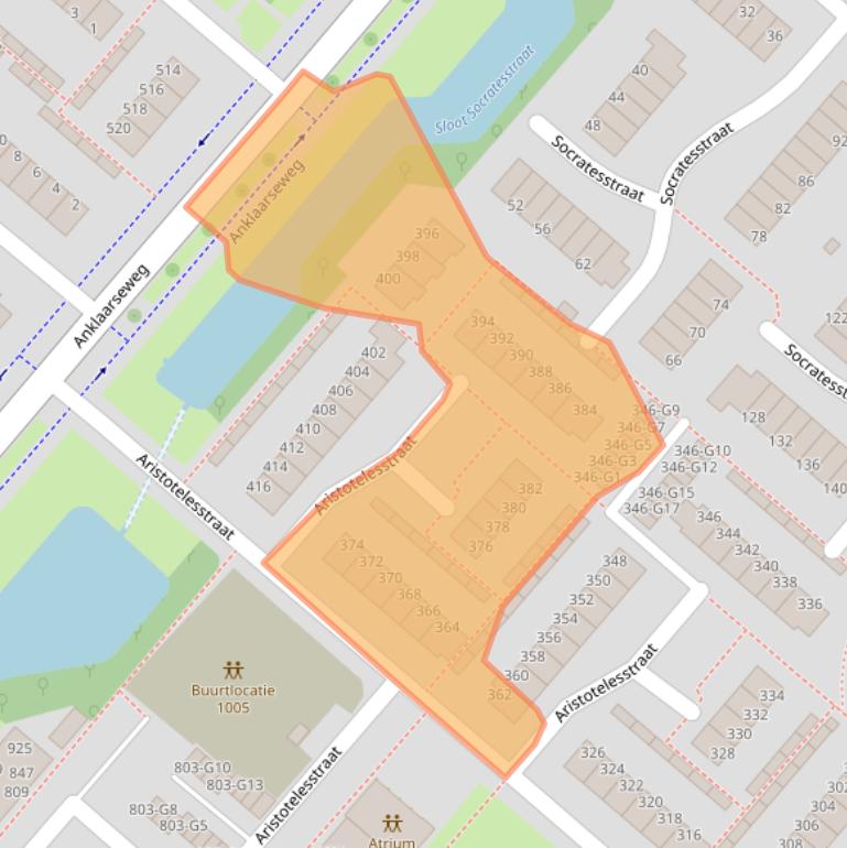 Kaart van postcodegebied 7323MX.