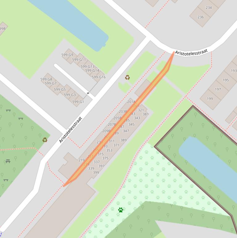 Kaart van postcodegebied 7323NB.