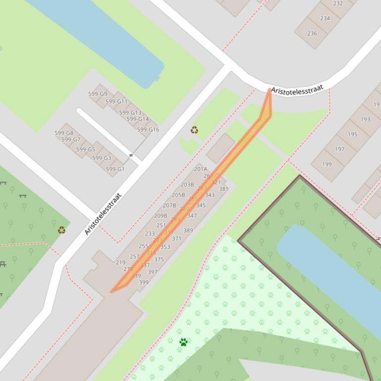 Kaart van postcodegebied 7323NC.