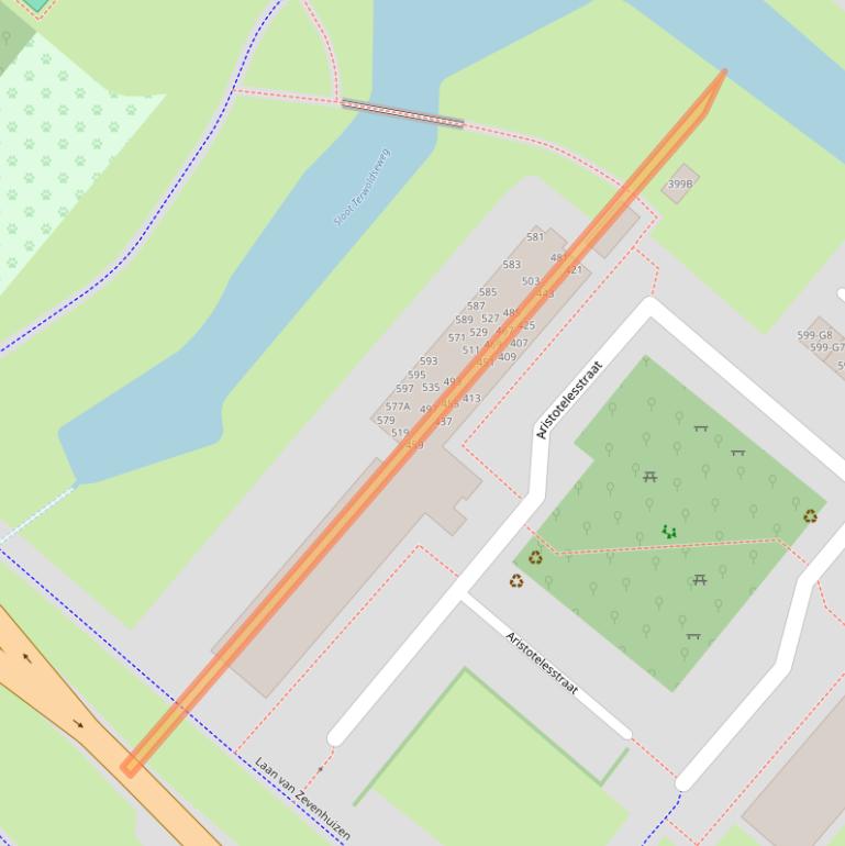 Kaart van postcodegebied 7323NH.