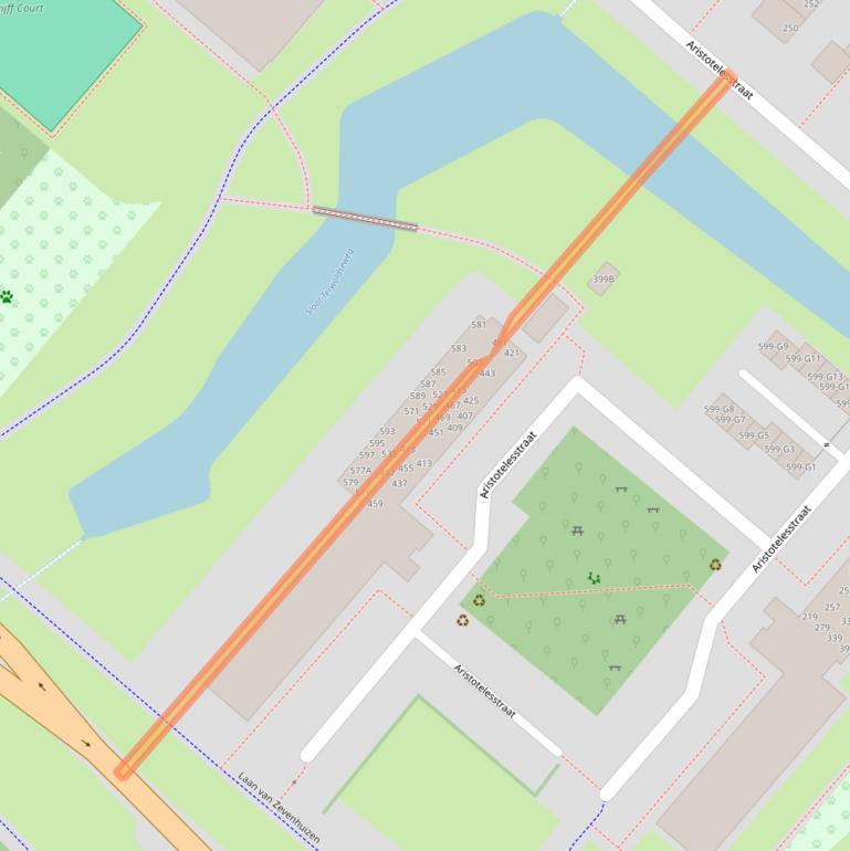 Kaart van postcodegebied 7323NJ.