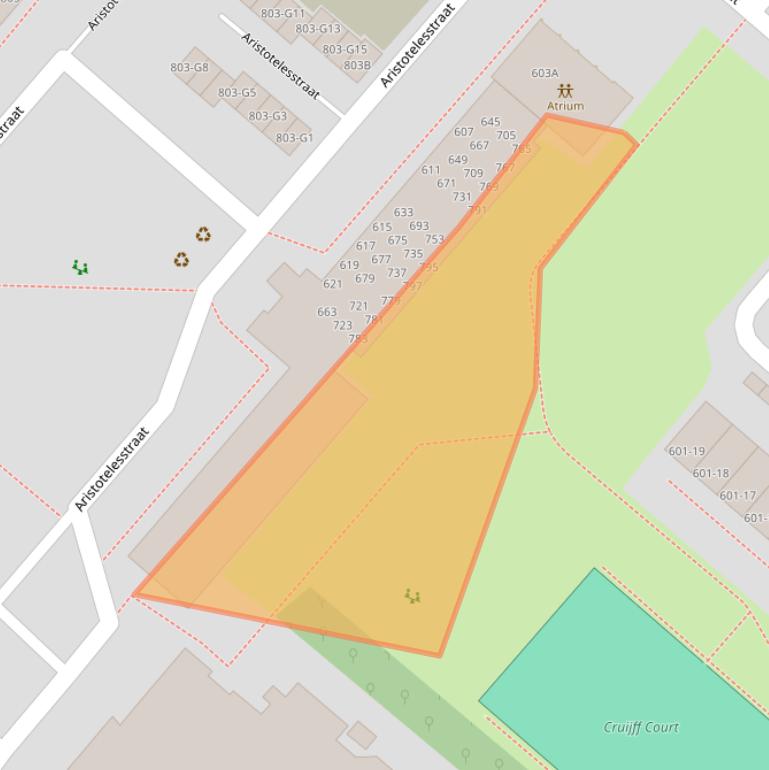 Kaart van postcodegebied 7323NS.