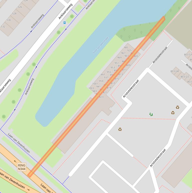 Kaart van postcodegebied 7323NV.