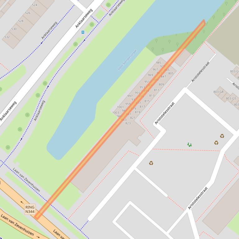 Kaart van postcodegebied 7323NW.