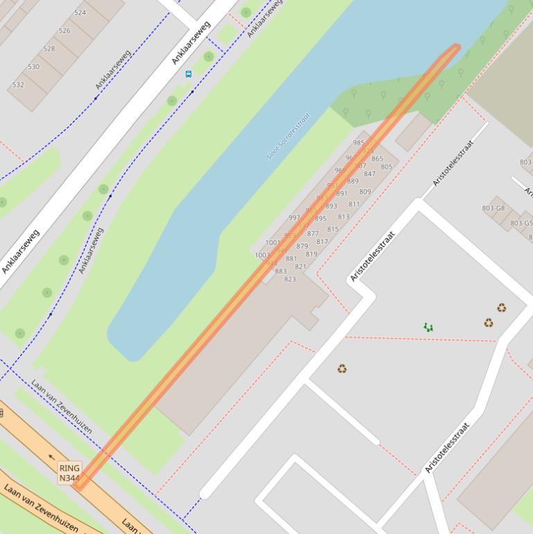 Kaart van postcodegebied 7323NX.