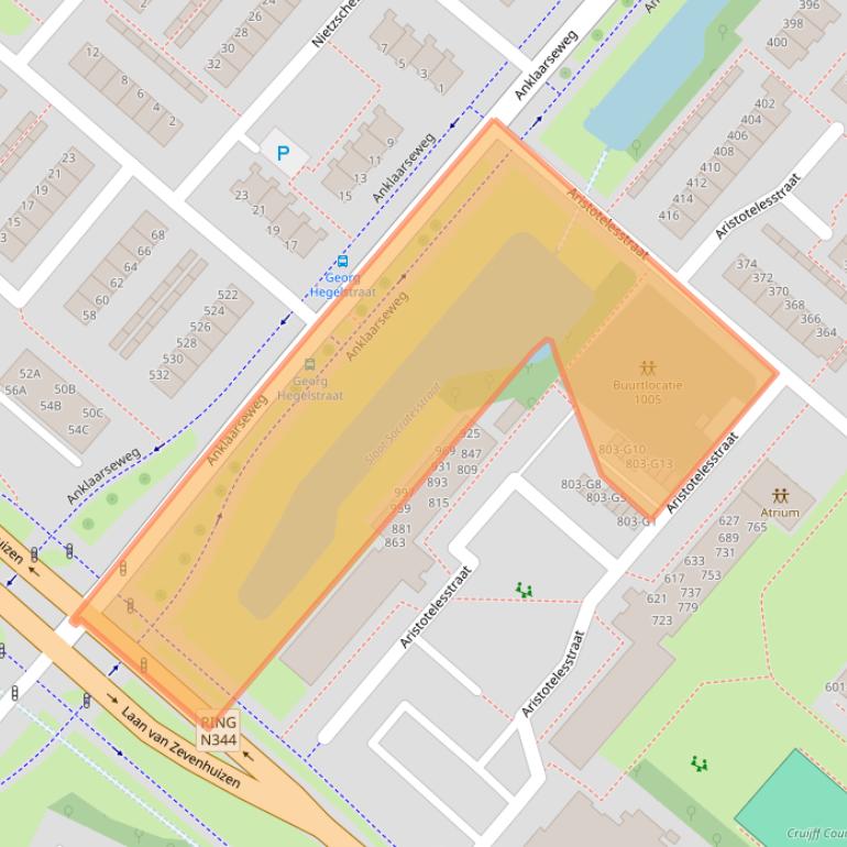 Kaart van postcodegebied 7323NZ.