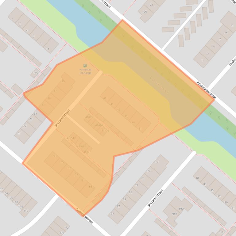 Kaart van postcodegebied 7323PB.