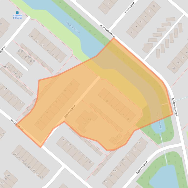 Kaart van postcodegebied 7323PC.
