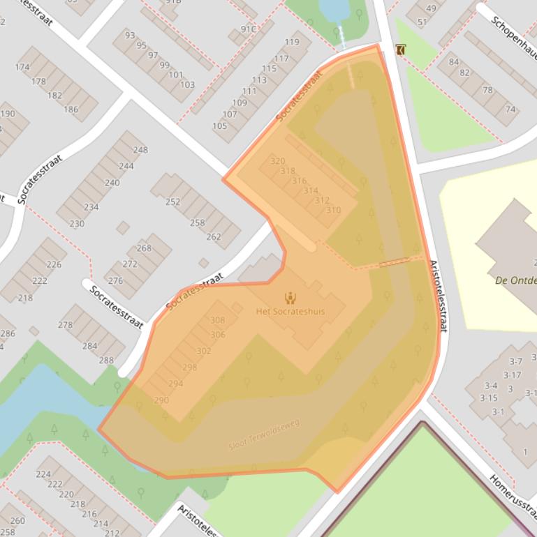 Kaart van postcodegebied 7323PR.