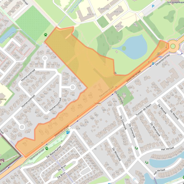 Kaart van postcodegebied 7323PS.