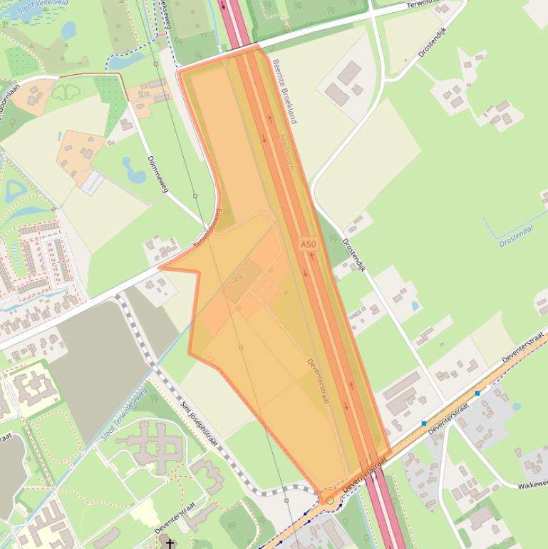 Kaart van postcodegebied 7323PV.
