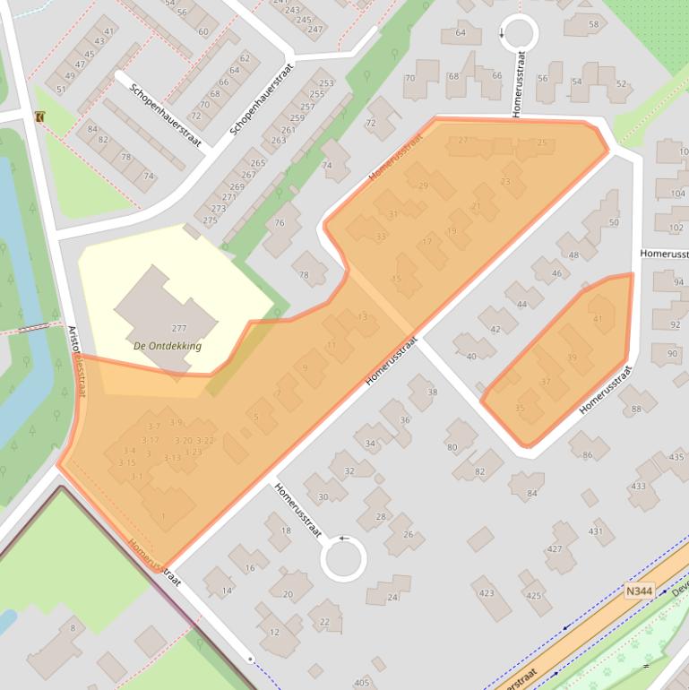 Kaart van postcodegebied 7323PW.