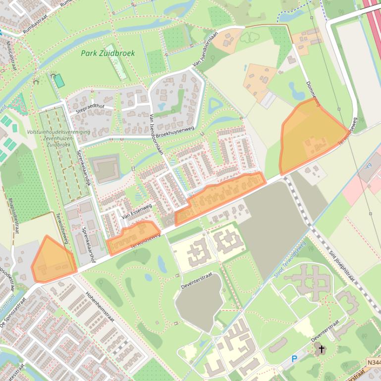 Kaart van postcodegebied 7323RA.