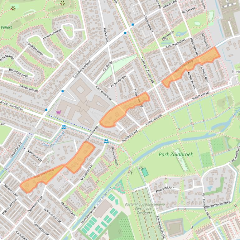 Kaart van postcodegebied 7323RH.