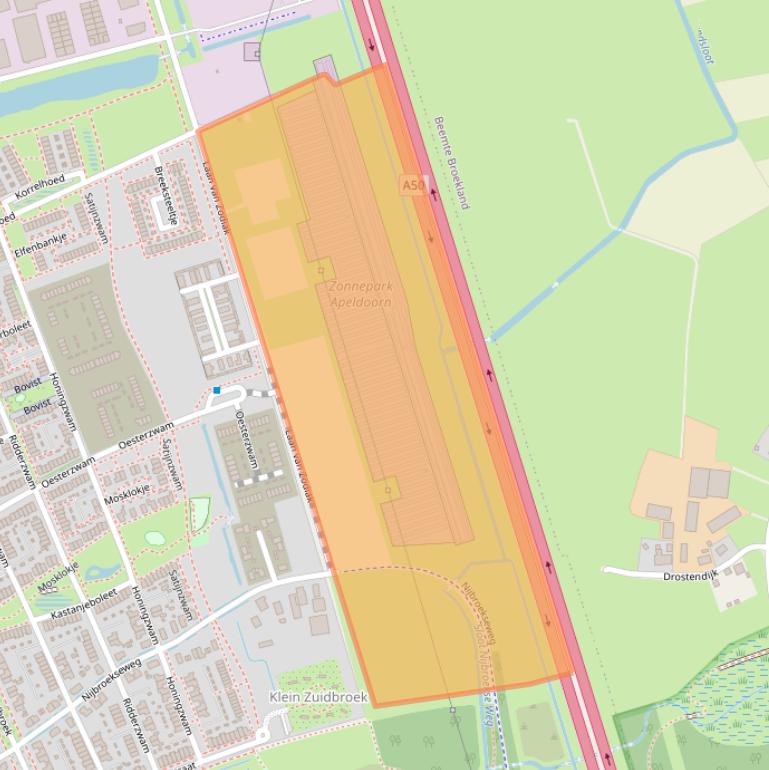 Kaart van postcodegebied 7323RM.