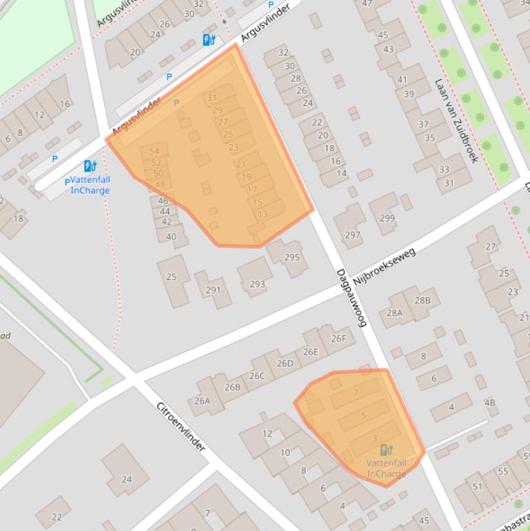 Kaart van postcodegebied 7323RR.