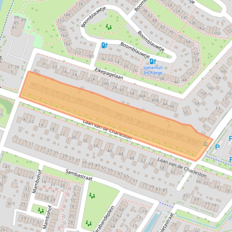 Kaart van postcodegebied 7323RT.