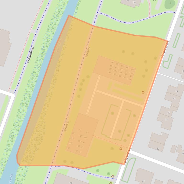 Kaart van postcodegebied 7323SK.