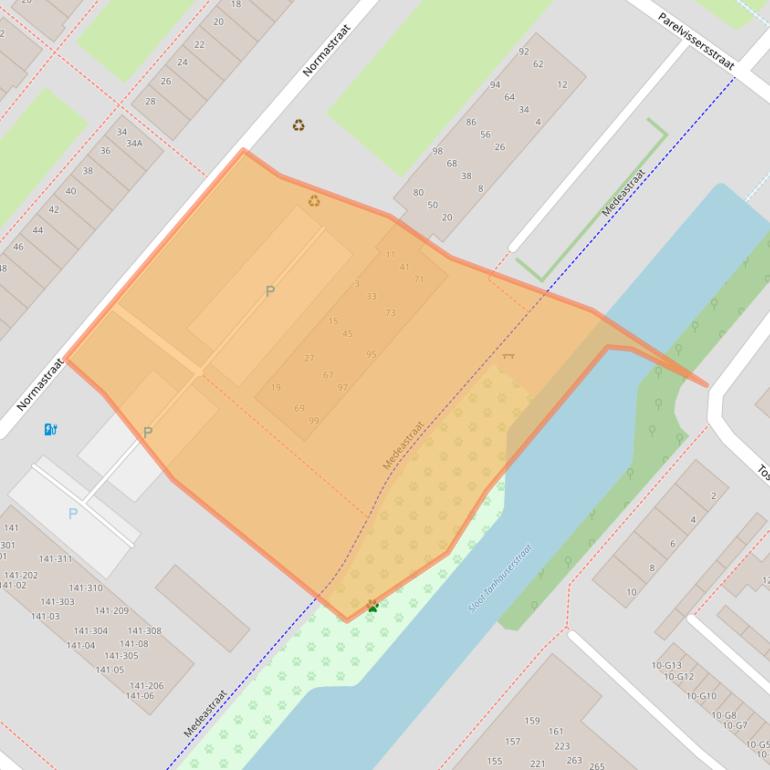 Kaart van postcodegebied 7323TA.