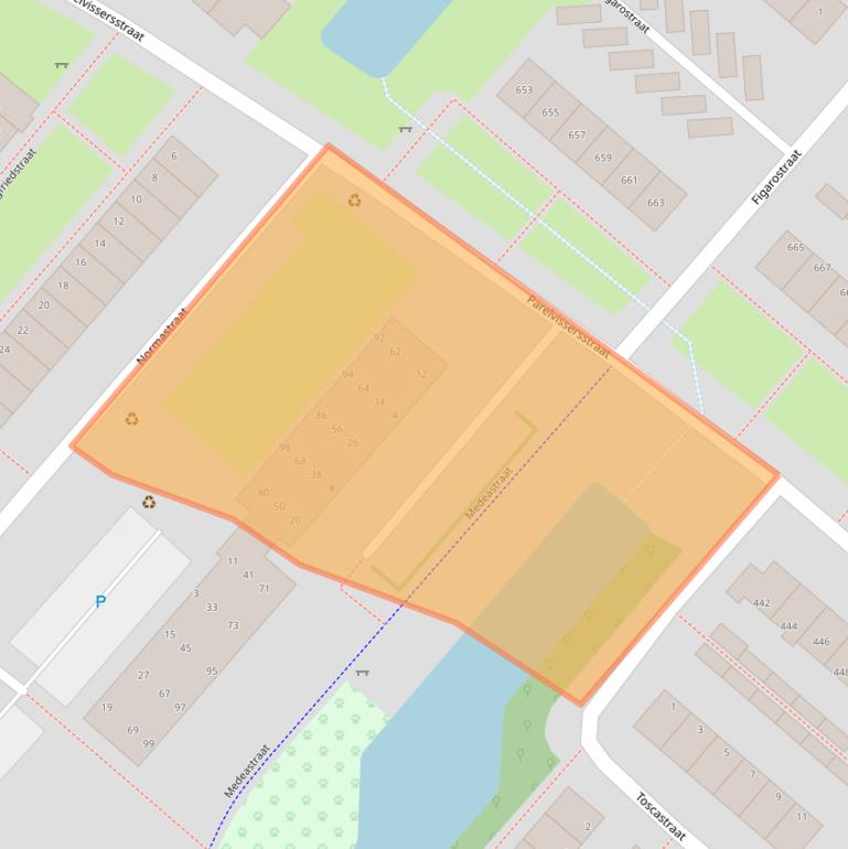 Kaart van postcodegebied 7323TB.