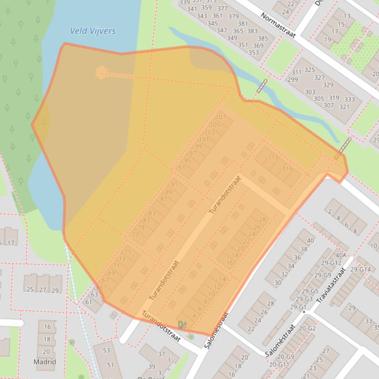 Kaart van postcodegebied 7323TL.