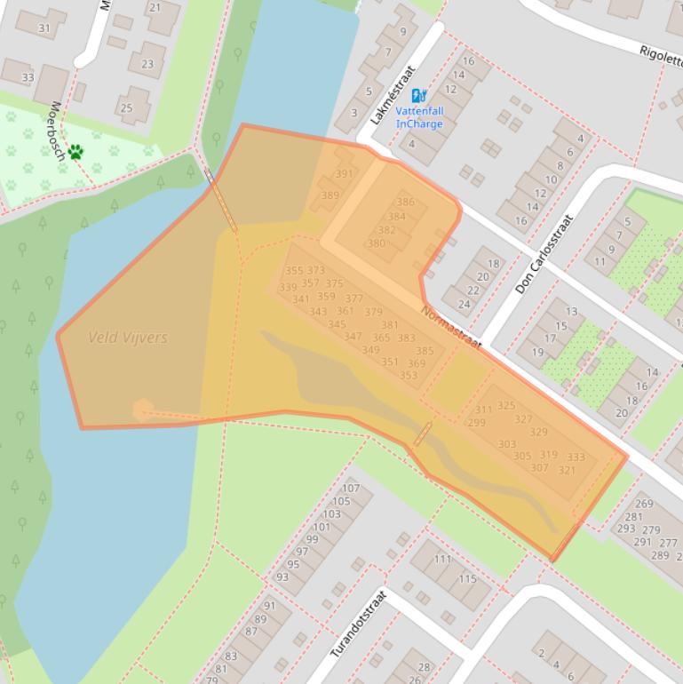 Kaart van postcodegebied 7323TS.