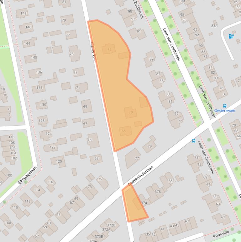 Kaart van postcodegebied 7323TX.