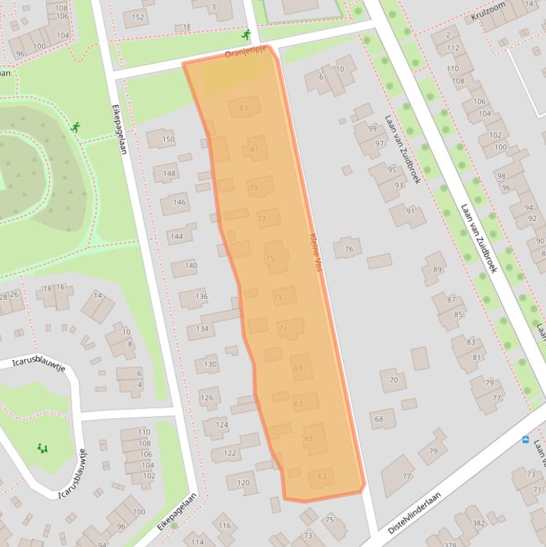 Kaart van postcodegebied 7323TZ.