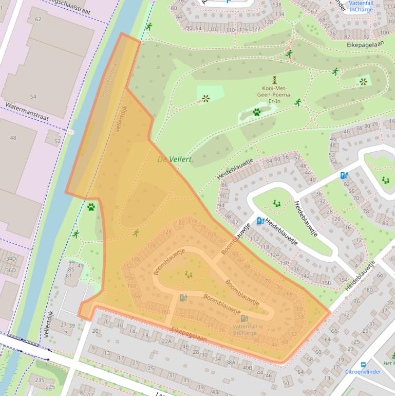 Kaart van postcodegebied 7323VR.