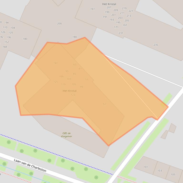 Kaart van postcodegebied 7323XC.