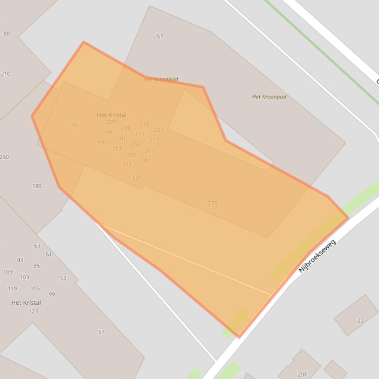 Kaart van postcodegebied 7323XD.