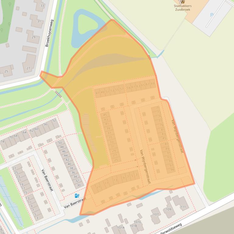 Kaart van postcodegebied 7323XR.